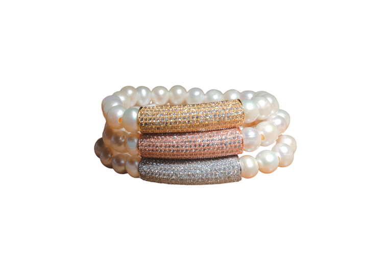 Pulsera de bolita de perla