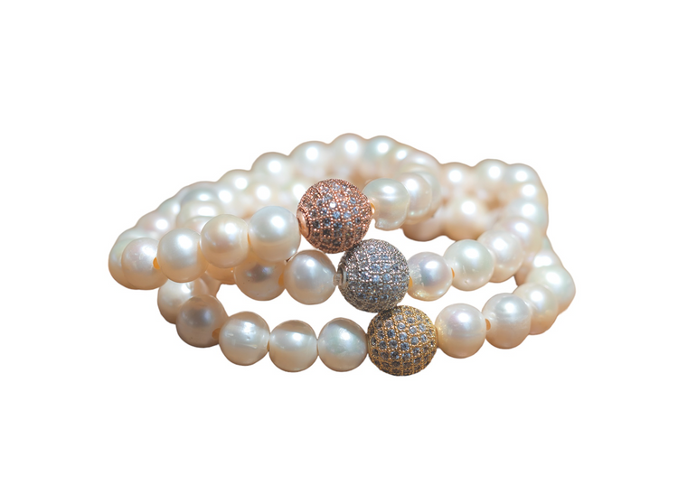 Pulsera de bolita de perla