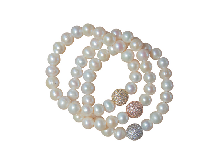 Pulsera de bolita de perla
