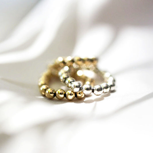 Anillo de bolitas 4mm