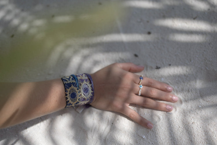 Pulsera Chaquira con diseño Ojo