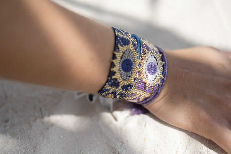 Pulsera Chaquira con diseño Ojo
