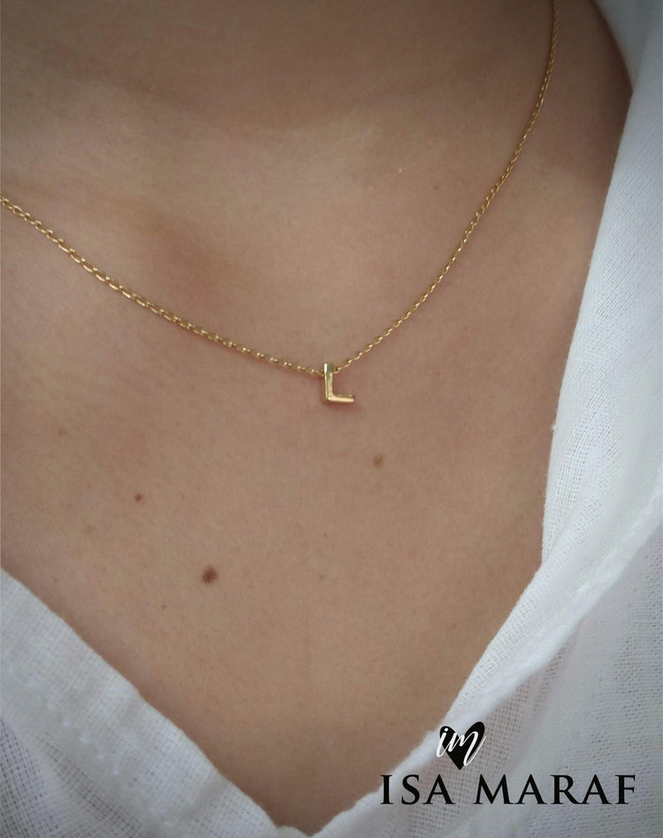 Collar con inicial - Isa Maraf Jewelry