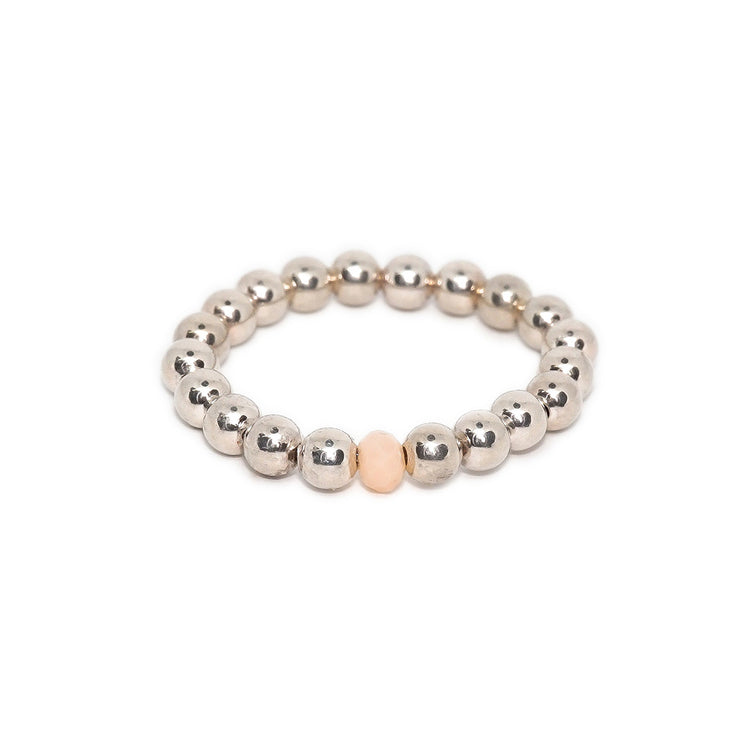 Bague à balle avec pierre de 3 mm