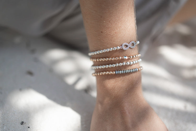 Pulsera de Bolita con piedra 4mm