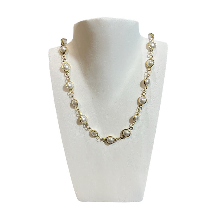 Collar engarzado con perla mini