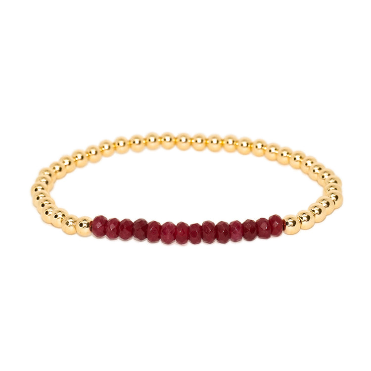 Pulsera de Bolita con piedra 4mm