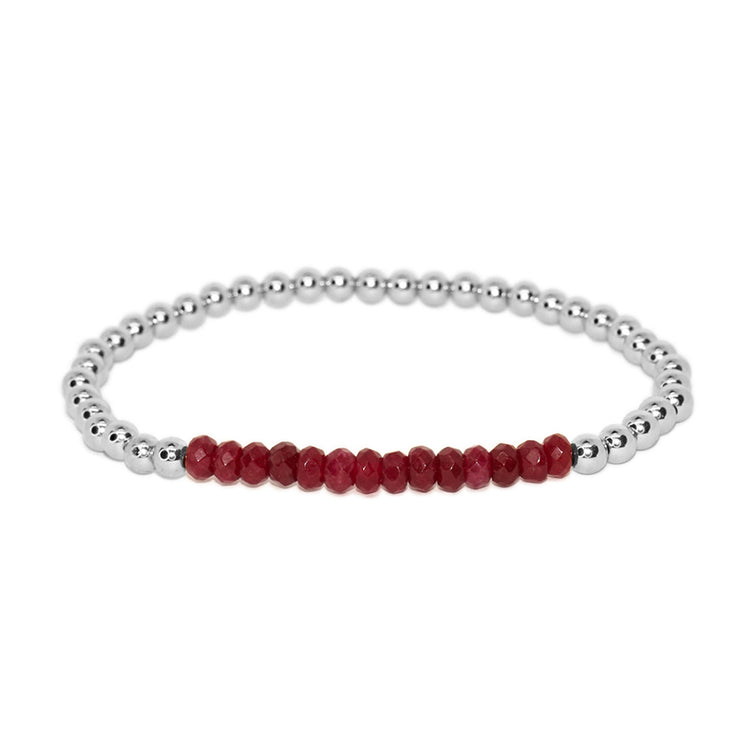 Pulsera de Bolita con piedra 4mm