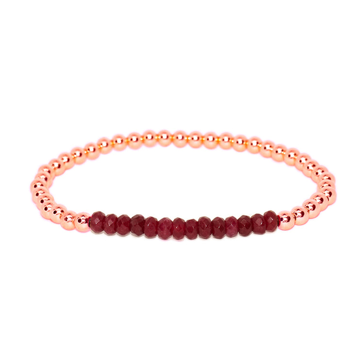 Pulsera de Bolita con piedra 4mm