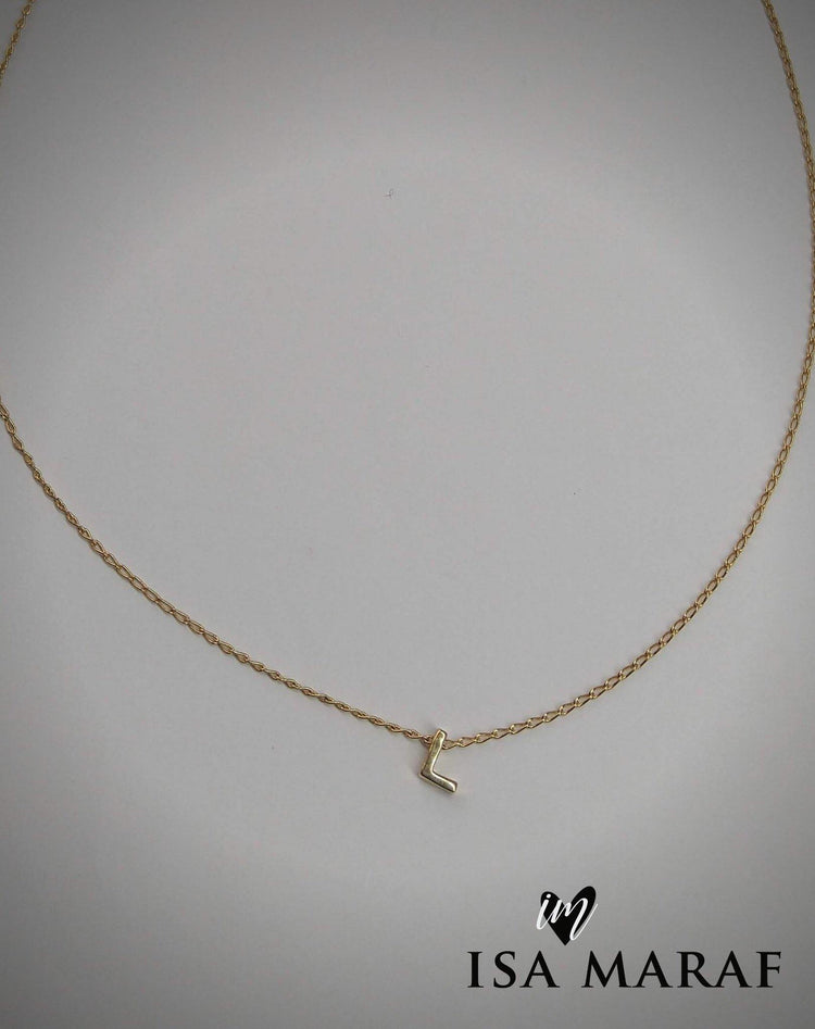 Collar con inicial - Isa Maraf Jewelry