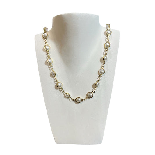 Collar engarzado con perla mini